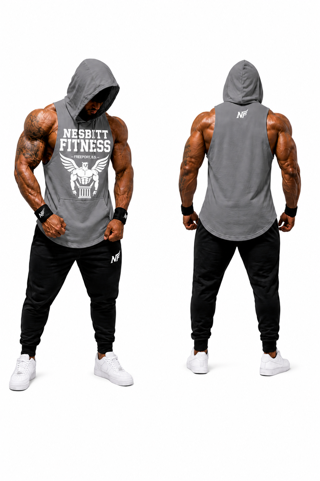 NF Sleeveless Hoodie (grey)