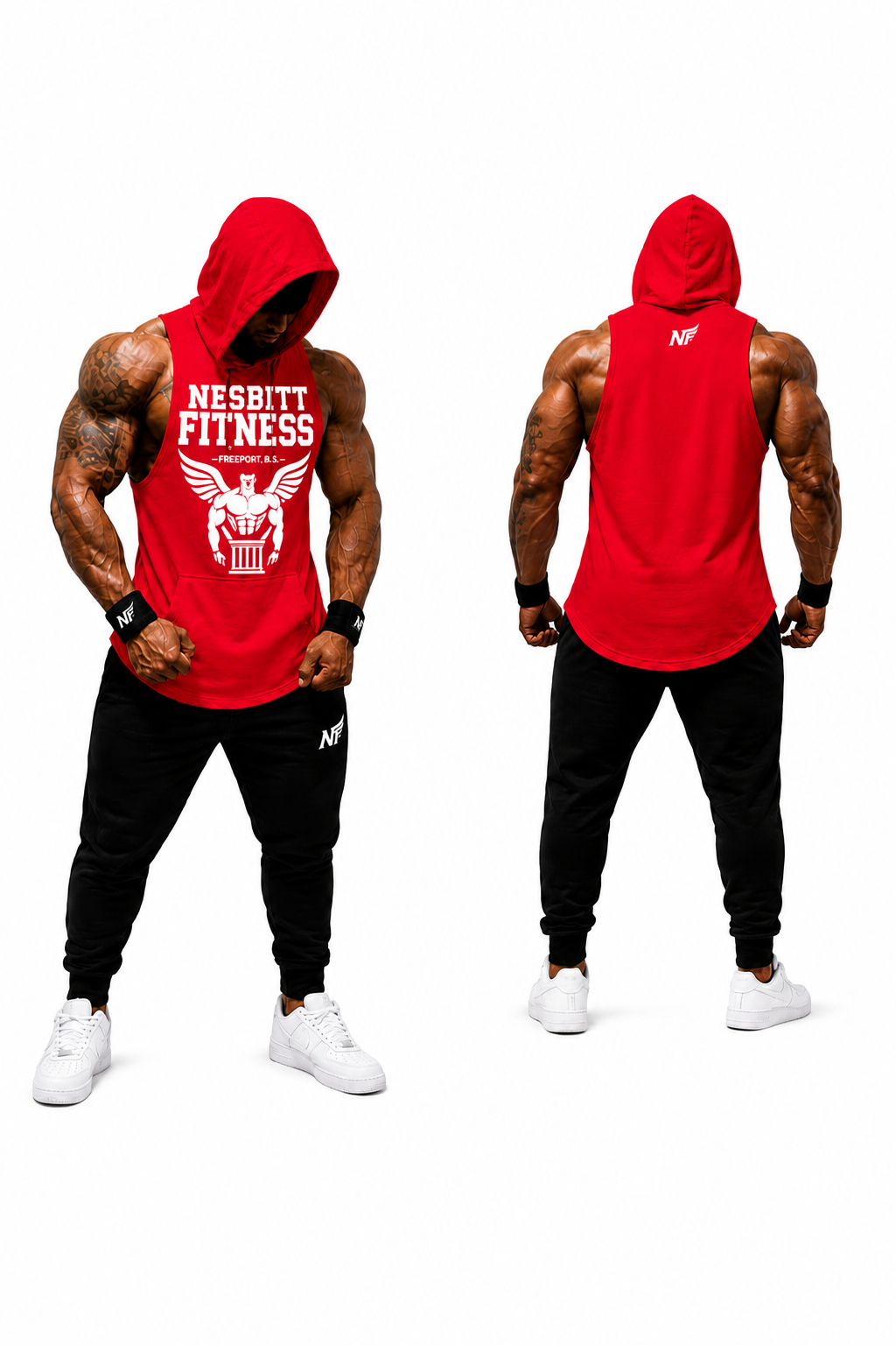 NF Sleeveless Hoodie (red)