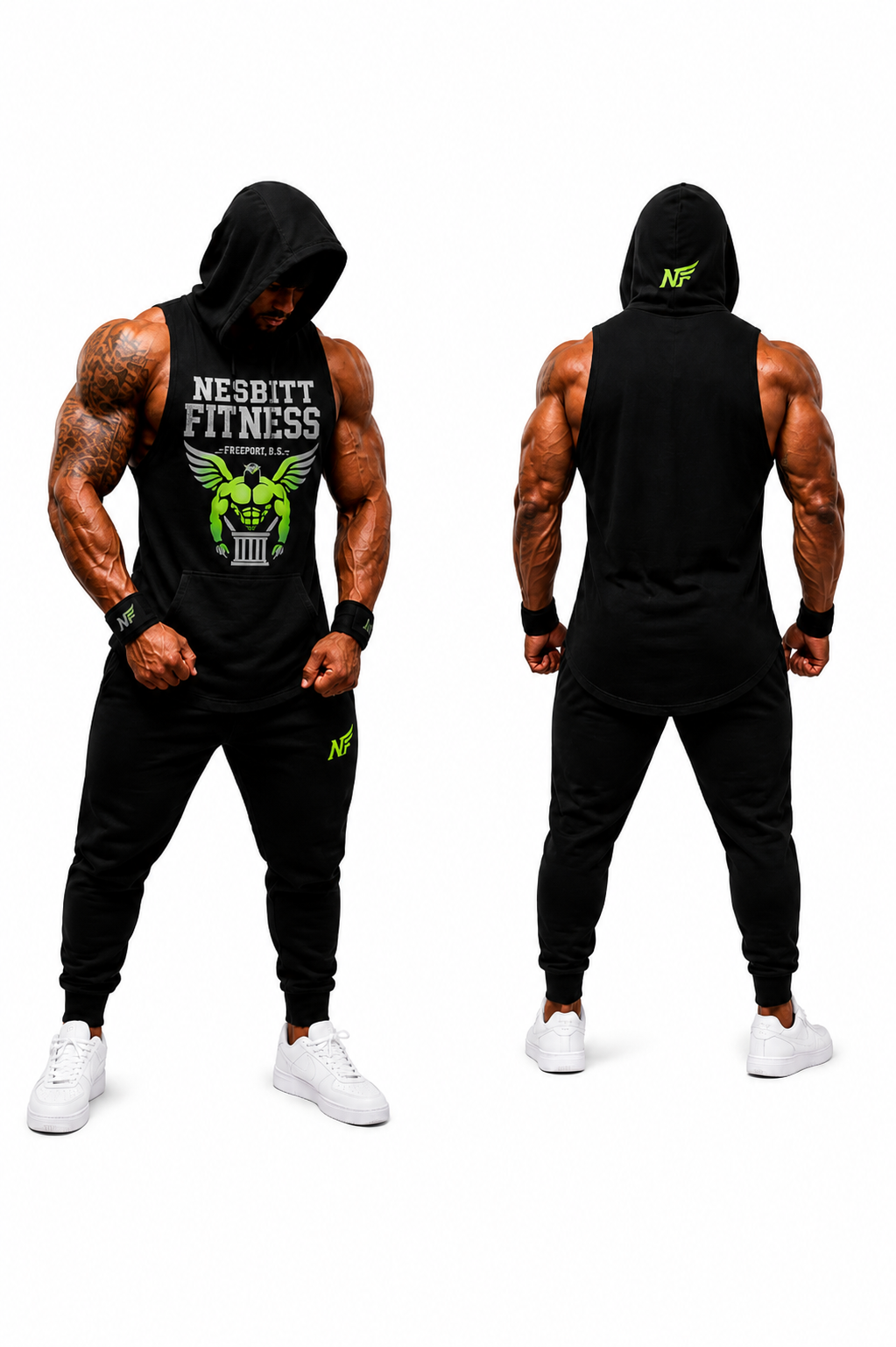 NF Sleeveless Hoodie (black)