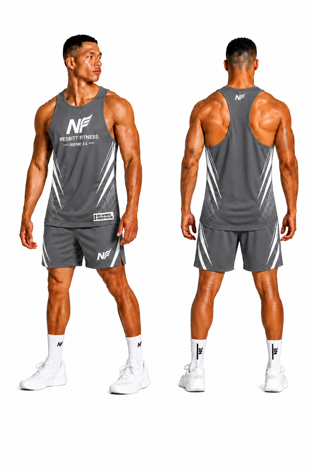 NF Racerback Tank Set (grey)