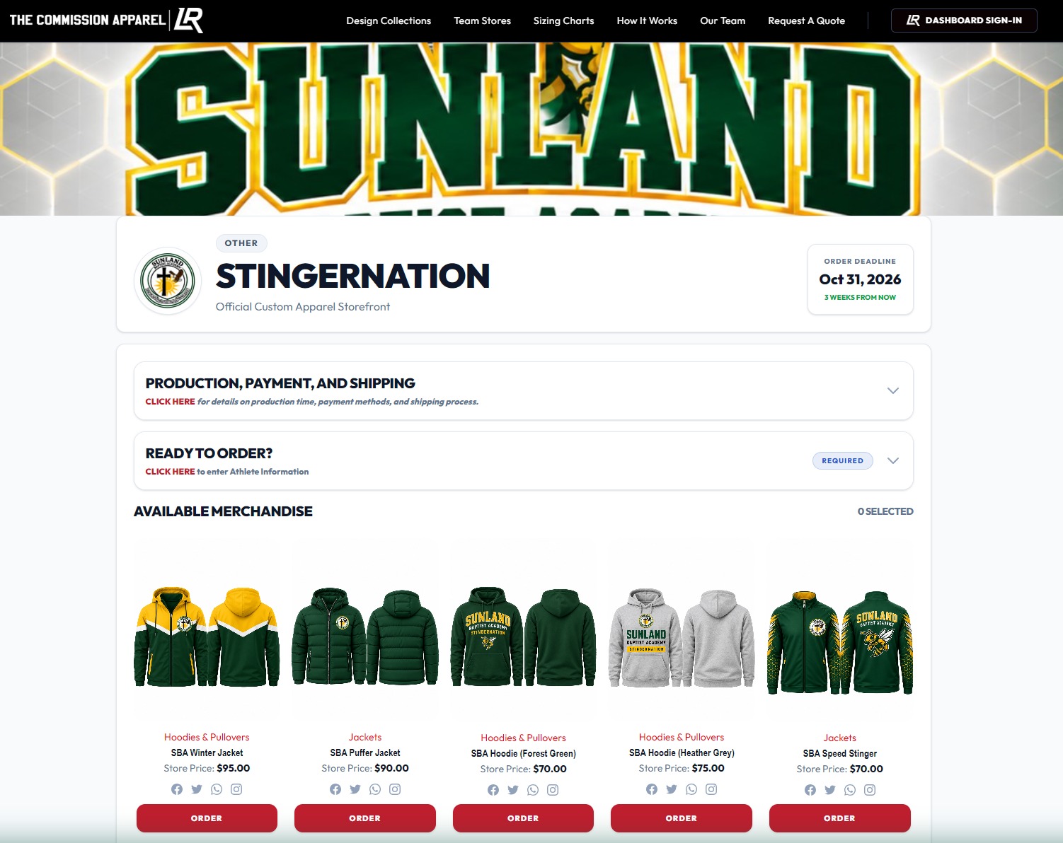 Direct Parent Ordering Storefront